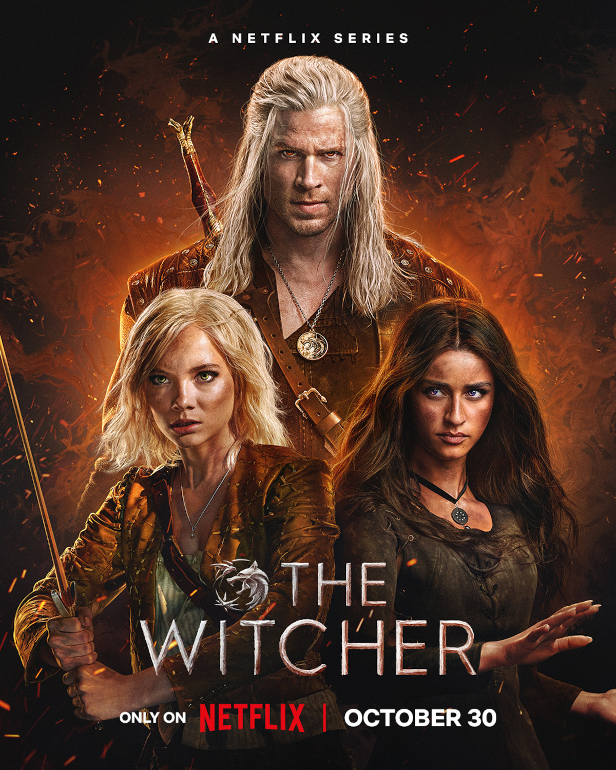 Official Poster for The Witcher S04 (2025) 4K Dual Audio